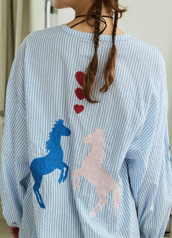 Sissel - Caro Skjorte - Cashmere Blue - Onesize