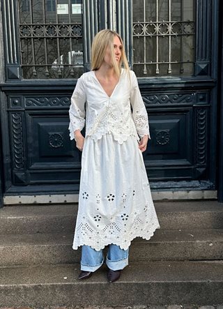 Sissel Edelbo - Trine Nederdel - White Cutwork - Onesize