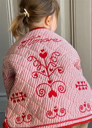 Sissel Edelbo - Penny Mini Jakke - Red Stripes