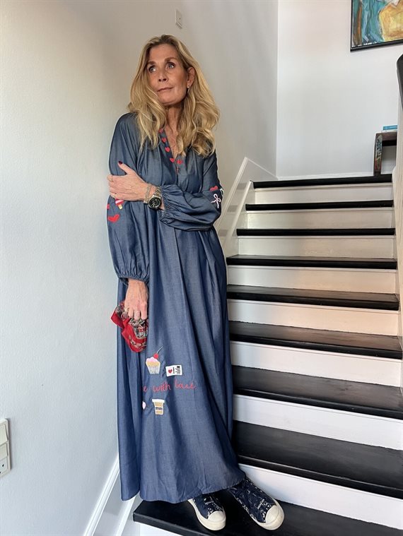 Wauw - Heart Kjole - Chambray
