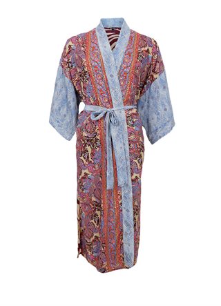 Black Colour - Luna Multi Kimono lang - Royal Berry Mix - Onesize