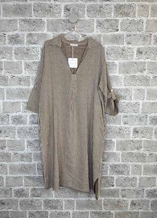 Cabana Living - Filur Kjole - Latte Stripe 