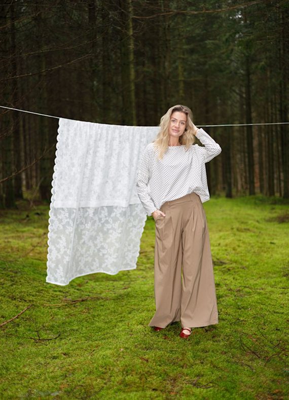 Black Colour - Davina Wideleg Bukser - Khaki